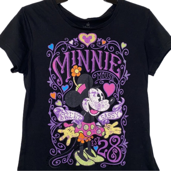 3/$30 Disney Minnie Mouse Rhinstone Top - Picture 1 of 7